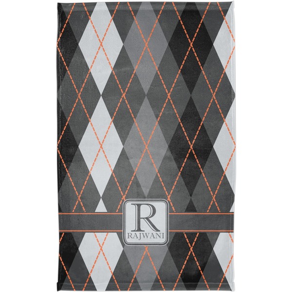 Modern Chic Argyle Finger Tip Towel - Full View