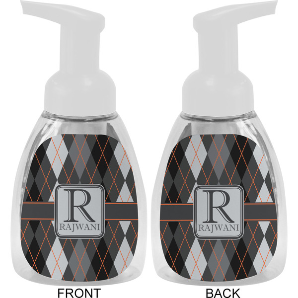 Modern Chic Argyle Foam Soap Bottle Approval - White