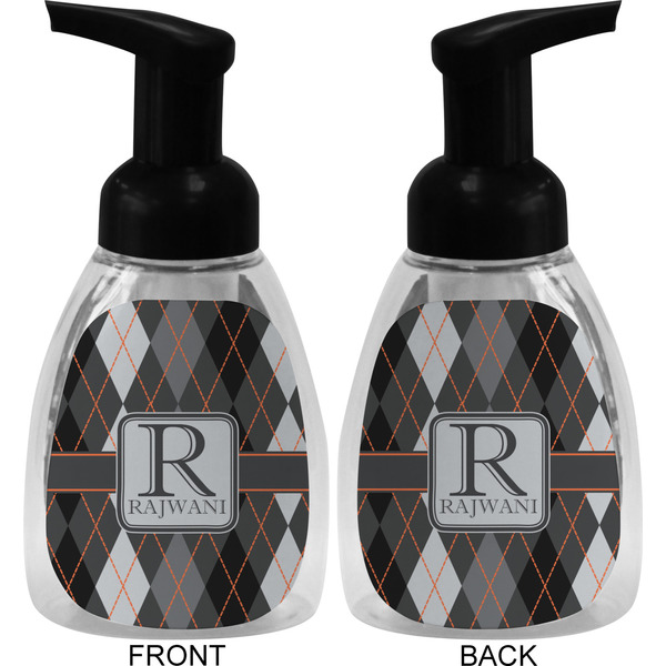 Modern Chic Argyle Foam Soap Bottle (Front & Back)