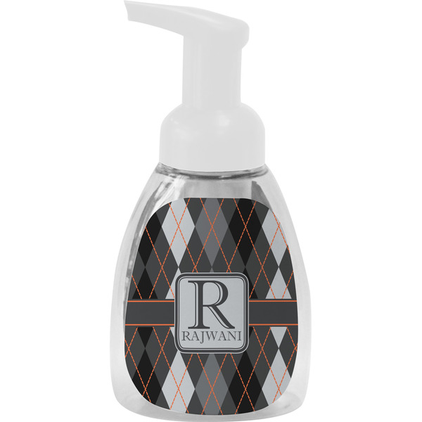 Custom Modern Chic Argyle Foam Soap Bottle (Personalized)
