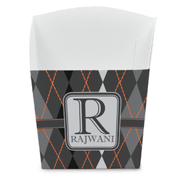 Modern Chic Argyle French Fry Favor Boxes (Personalized)