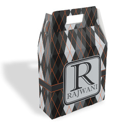 Modern Chic Argyle Gable Favor Box (Personalized)