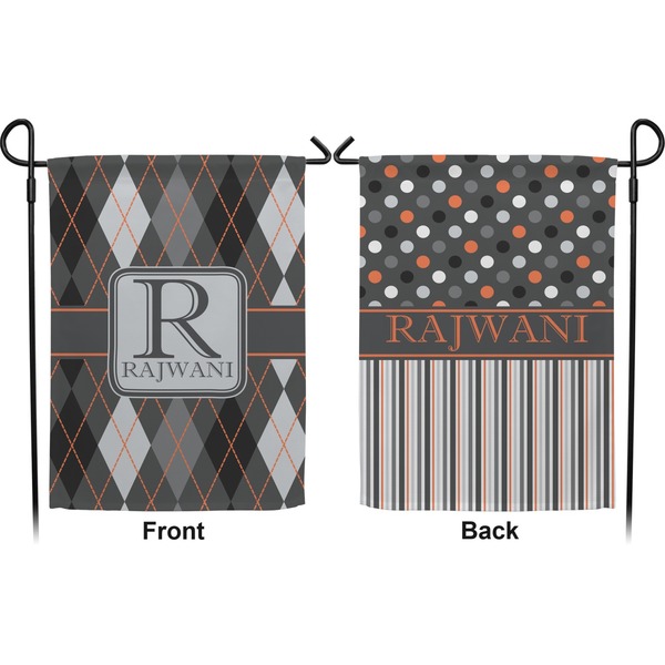 Modern Chic Argyle Garden Flag - Double Sided Front and Back