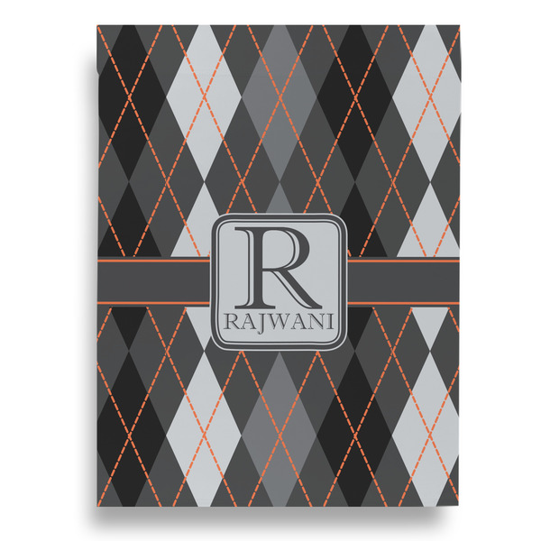 Modern Chic Argyle Garden Flags - Large - Single Sided - FRONT