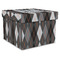 Modern Chic Argyle Gift Boxes with Lid - Canvas Wrapped - XX-Large - Front/Main