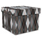 Modern Chic Argyle Gift Box with Lid - Canvas Wrapped - XX-Large (Personalized)
