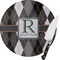 Modern Chic Argyle Glass Cutting Board (Personalized)