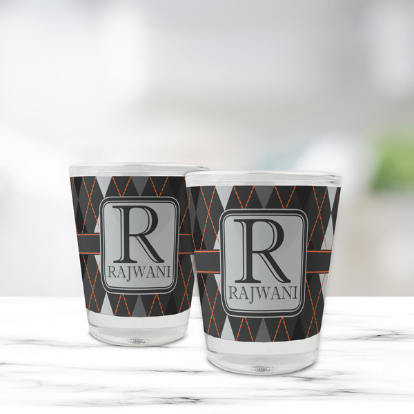 Modern Chic Argyle Glass Shot Glass - Standard - LIFESTYLE