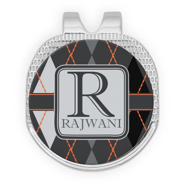 Modern Chic Argyle Golf Ball Hat Marker Hat Clip