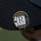 Modern Chic Argyle Golf Ball Marker Hat Clip - Gold - On Hat