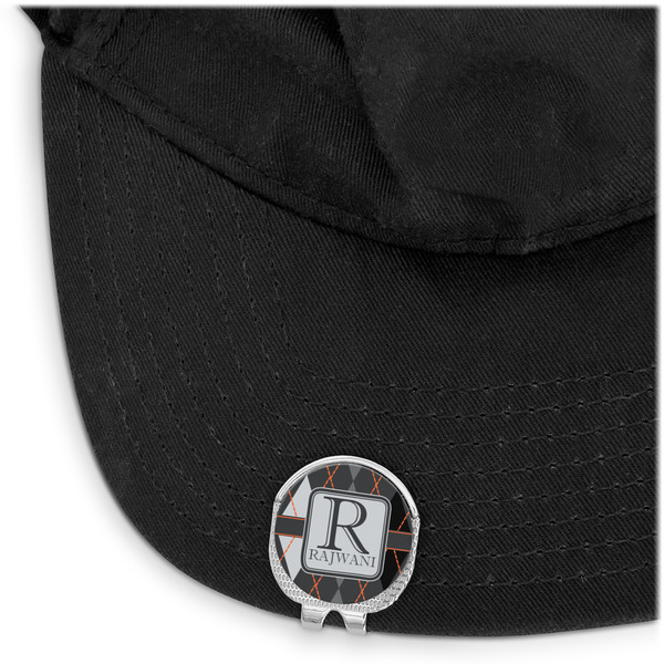 Modern Chic Argyle Golf Ball Marker Hat Clip - Main