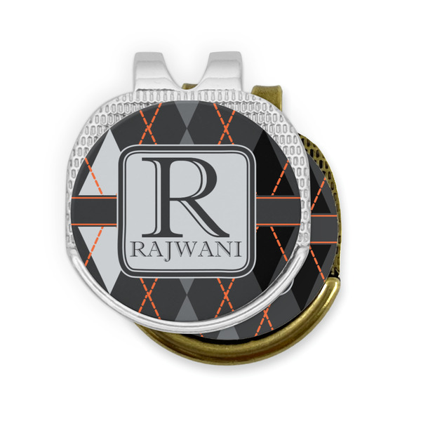 Modern Chic Argyle Golf Ball Marker Hat Clip - PARENT/MAIN