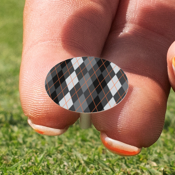 Modern Chic Argyle Golf Tees & Ball Markers Set - Marker