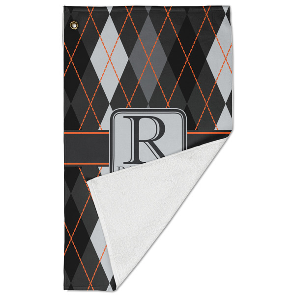 Modern Chic Argyle Golf Towel - Folded (Large)