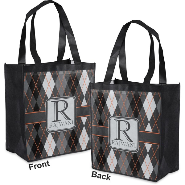 Modern Chic Argyle Grocery Bag - Apvl