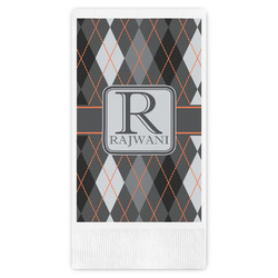 Modern Chic Argyle Guest Paper Towels - Full Color (Personalized)