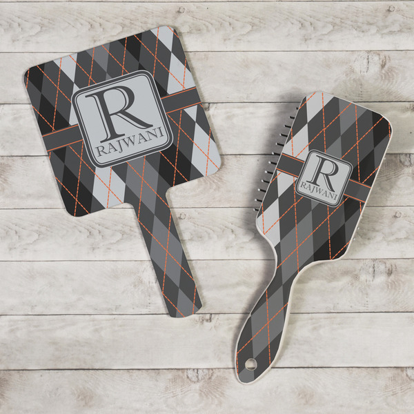 Modern Chic Argyle Hand Mirrors - In Context