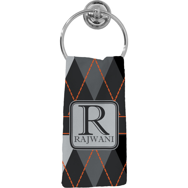 Custom Modern Chic Argyle Hand Towel - Full Print (Personalized)