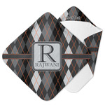 Modern Chic Argyle Hooded Baby Towel (Personalized)