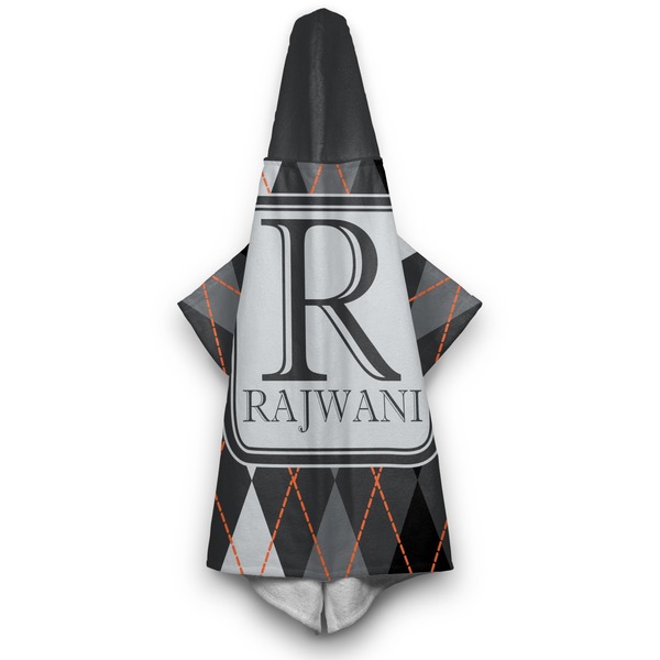 Modern Chic Argyle Hooded Towel - Hanging