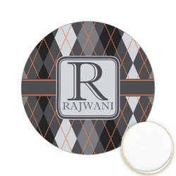 Modern Chic Argyle Printed Cookie Topper - 2.15" (Personalized)