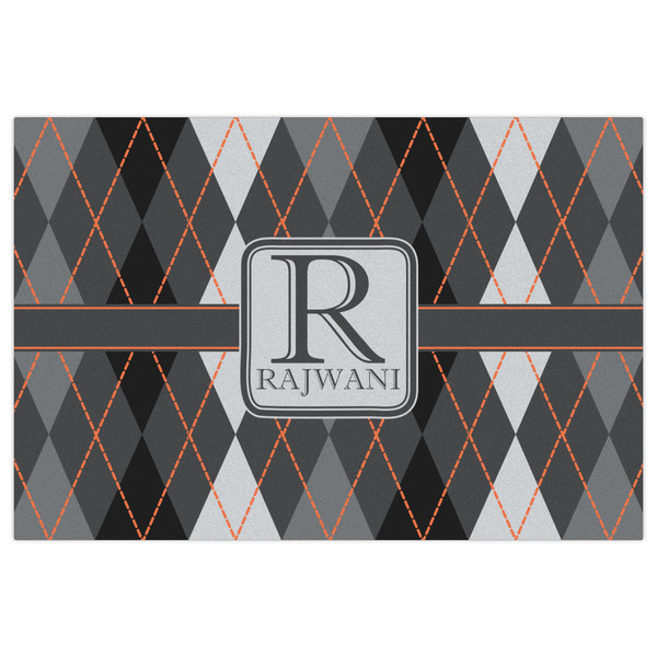 Modern Chic Argyle Indoor / Outdoor Rug - 2'x3' - Front Flat