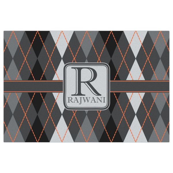 Modern Chic Argyle Indoor / Outdoor Rug - 4'x6' - Front Flat