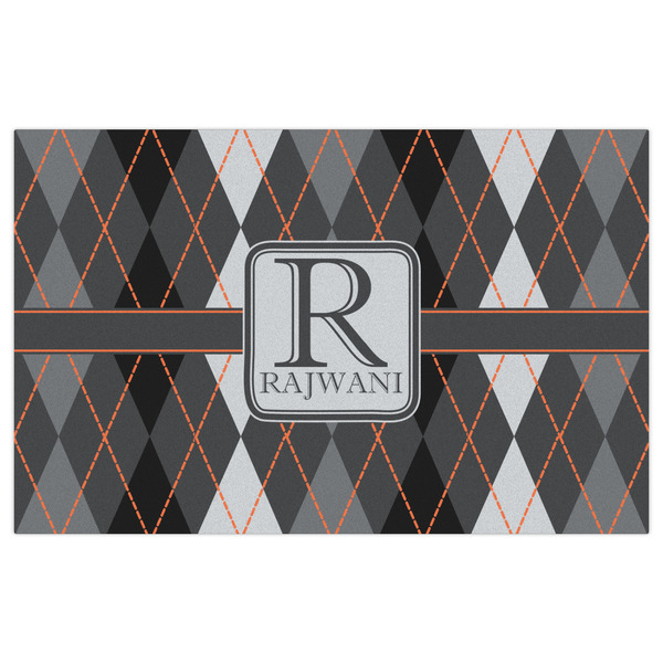 Modern Chic Argyle Indoor / Outdoor Rug - 5'x8' - Front Flat