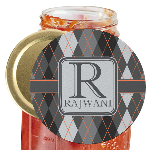 Custom Modern Chic Argyle Jar Opener (Personalized)