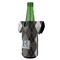 Modern Chic Argyle Jersey Bottle Cooler - ANGLE (on bottle)