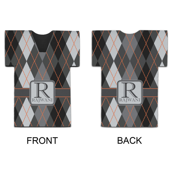 Modern Chic Argyle Jersey Bottle Cooler - APPROVAL