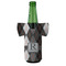 Modern Chic Argyle Jersey Bottle Cooler - FRONT (on bottle)