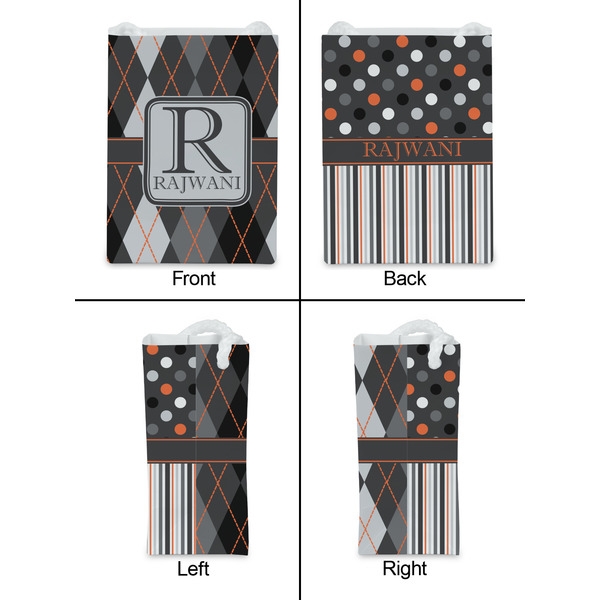 Modern Chic Argyle Jewelry Gift Bag - Matte - Approval