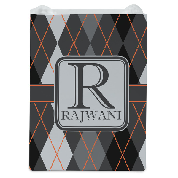 Modern Chic Argyle Jewelry Gift Bag - Matte - Front