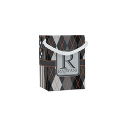 Modern Chic Argyle Jewelry Gift Bags - Matte (Personalized)
