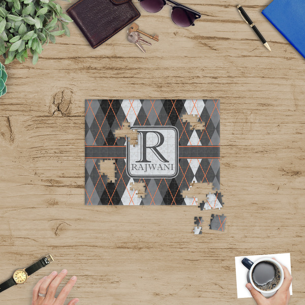 Modern Chic Argyle Jigsaw Puzzle 252 Piece - In Context