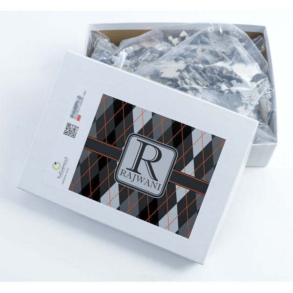 Modern Chic Argyle Jigsaw Puzzle 500 Piece - Box