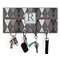 Modern Chic Argyle Key Hanger w/ 4 Hooks & Keys