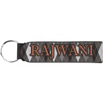 Modern Chic Argyle Neoprene Keychain Fob (Personalized)