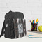 Modern Chic Argyle Kid's Backpack - Lifestyle