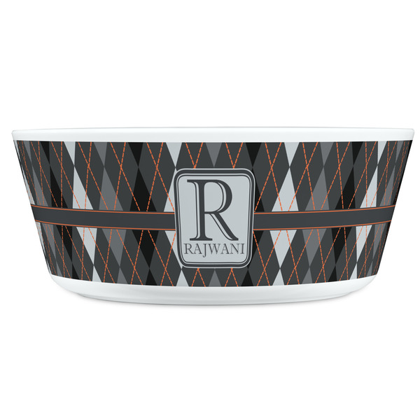 Modern Chic Argyle Kids Bowls - FRONT