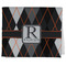 Modern Chic Argyle Kitchen Towel - Poly Cotton w/ Name and Initial