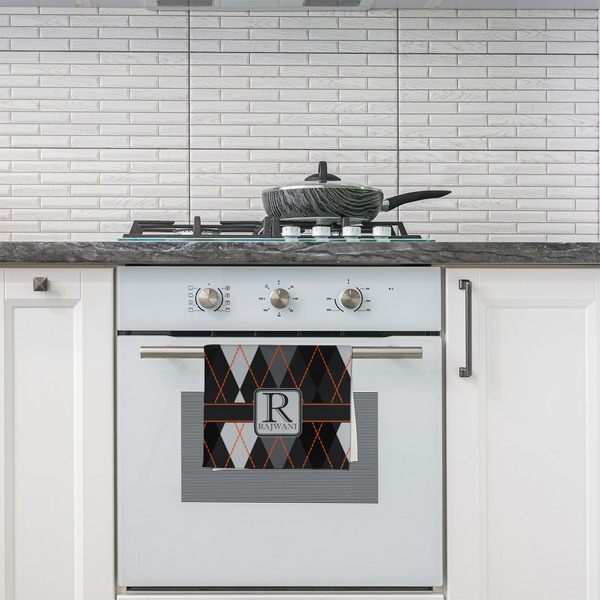 Modern Chic Argyle Kitchen Towel - Poly Cotton - Lifestyle