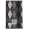Modern Chic Argyle Kitchen Towel - Poly Cotton - Full Front