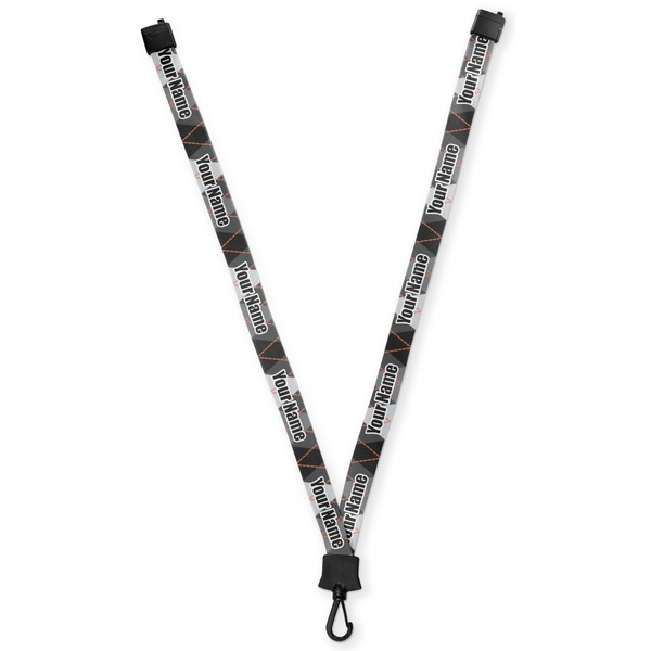 Custom Modern Chic Argyle Lanyard (Personalized)