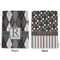 Modern Chic Argyle Large Laundry Bag - Front & Back View