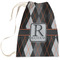 Modern Chic Argyle Large Laundry Bag - Front View
