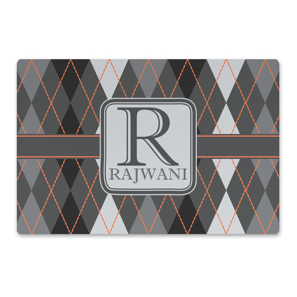 Custom Modern Chic Argyle Large Rectangle Car Magnet (Personalized)