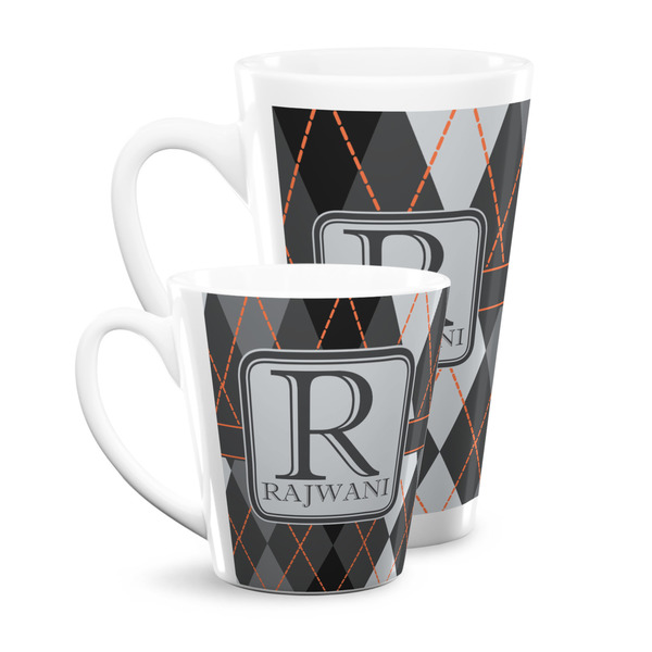 Modern Chic Argyle Latte Mugs Main