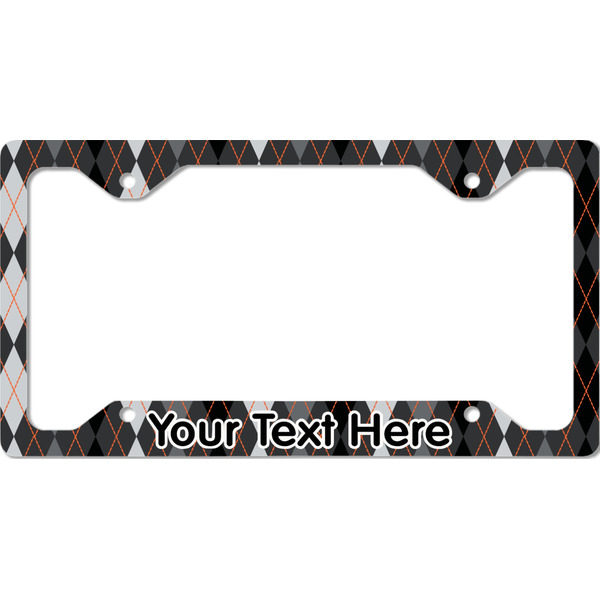 Modern Chic Argyle License Plate Frame - Style C
